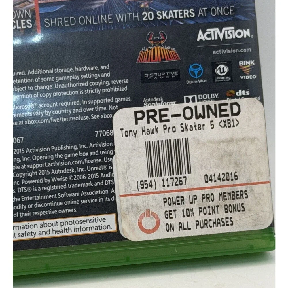 🛹🎮 Tony Hawk’s Pro Skater 5 – Xbox One Game 💥 Disc Only